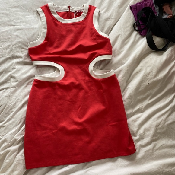 STAUD Dolce Mini Dress NWT - Picture 4 of 5